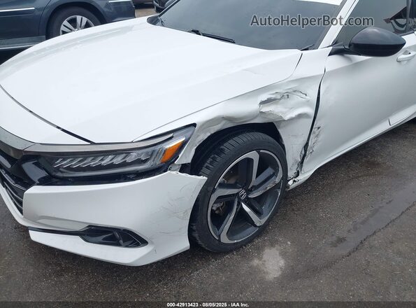 1HGCV2F31MA016978 2021 HONDA ACCORD White Front view