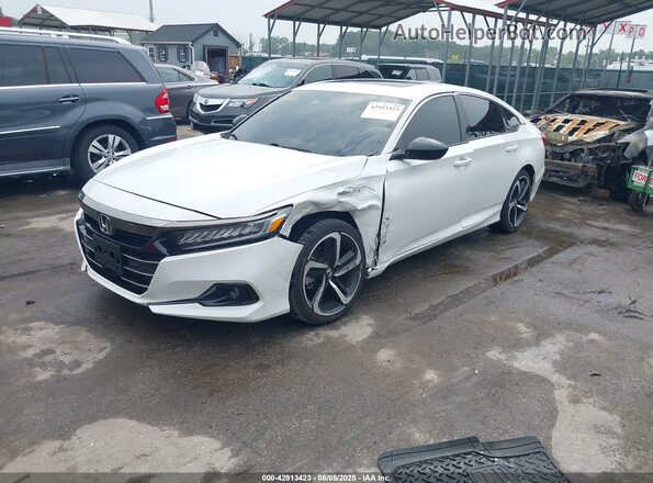 1HGCV2F31MA016978 2021 HONDA ACCORD White Front left