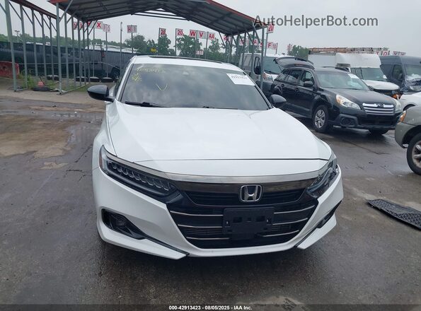 1HGCV2F31MA016978 2021 HONDA ACCORD White Instrument cluster view