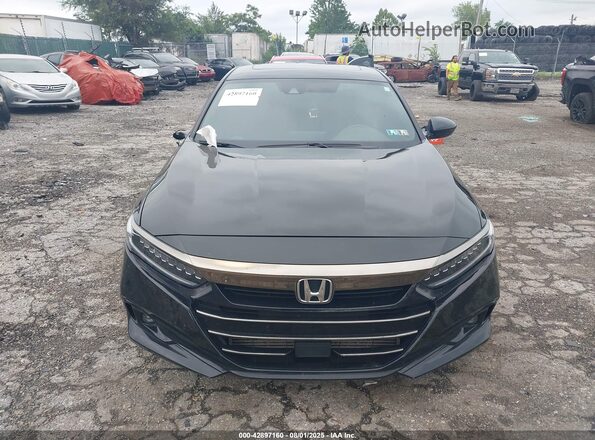 1HGCV2F37MA009159 2021 HONDA ACCORD Черный Вид панели приборов