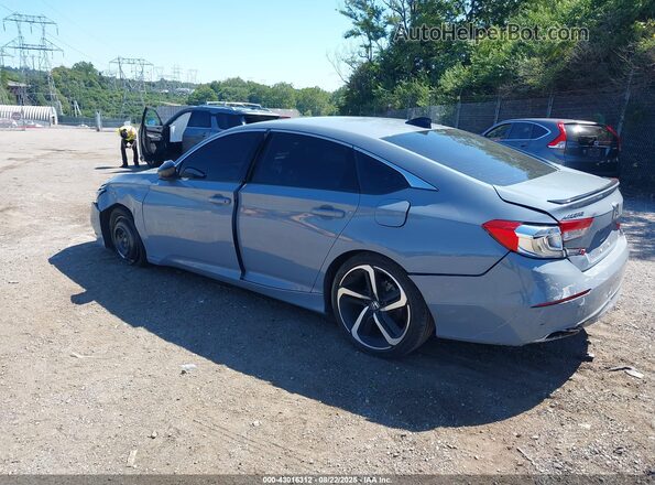 1HGCV2F38NA023590 2022 HONDA ACCORD Light Blue Задняя левая четверть