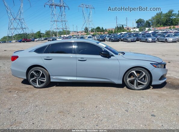 1HGCV2F38NA023590 2022 HONDA ACCORD Light Blue Вид задней части салона