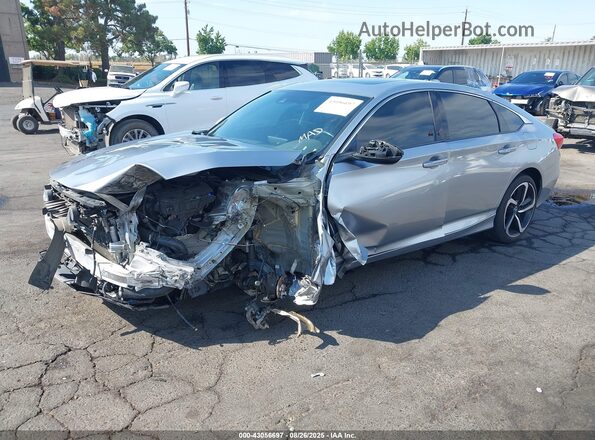 1HGCV2F39JA052249 2018 HONDA ACCORD Серебряный 