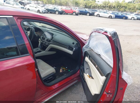 1HGCV2F57JA018585 2018 HONDA ACCORD Burgundy 