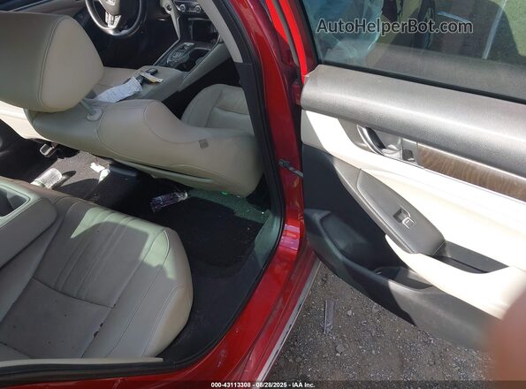 1HGCV2F57JA018585 2018 HONDA ACCORD Burgundy 