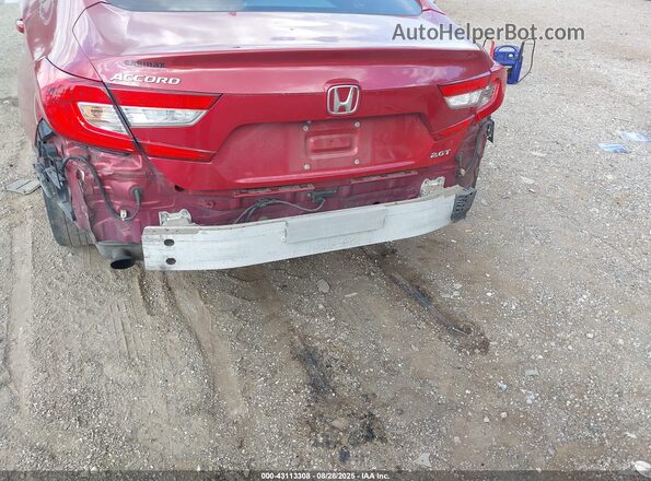 1HGCV2F57JA018585 2018 HONDA ACCORD Burgundy 