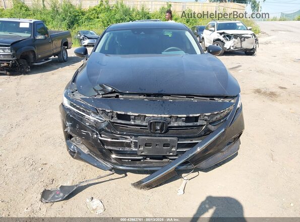 1HGCV2F95NA009666 2022 HONDA ACCORD Black Widok z przodu
