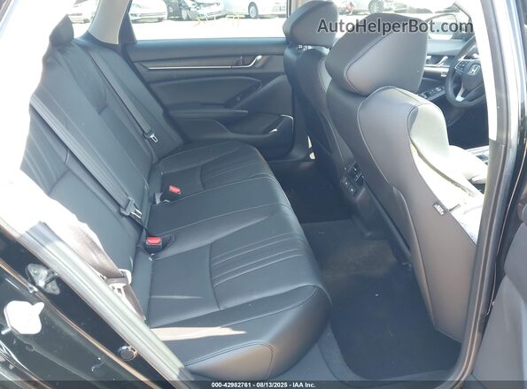1HGCV2F95NA009666 2022 HONDA ACCORD Black Widok naklejki z numerem VIN