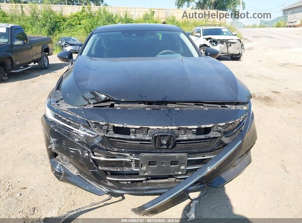 1HGCV2F95NA009666 2022 HONDA ACCORD Black Widok zestawu wskaźników