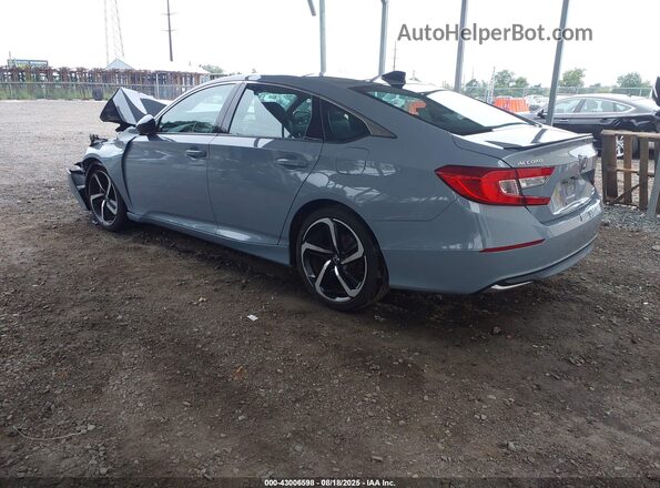 1HGCV3F23NA004099 2022 HONDA ACCORD Light Blue Задняя левая четверть