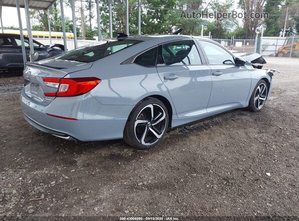 1HGCV3F23NA004099 2022 HONDA ACCORD Light Blue Задняя правая четверть