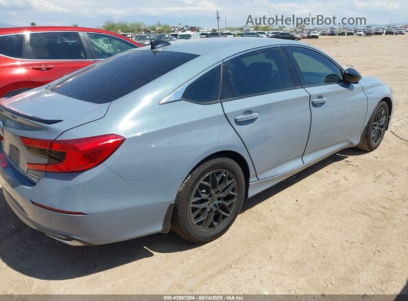 1HGCV3F29NA043683 2022 HONDA ACCORD HYBRID Light Blue 