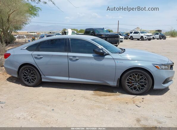 1HGCV3F29NA043683 2022 HONDA ACCORD HYBRID Light Blue 
