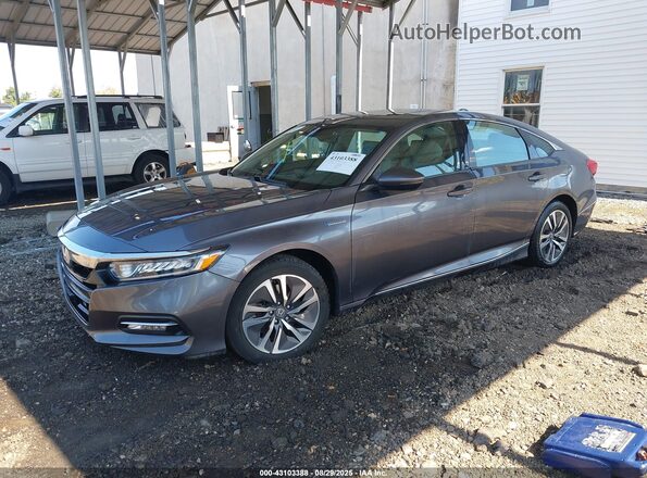 1HGCV3F52KA018579 2019 HONDA ACCORD HYBRID Silver 