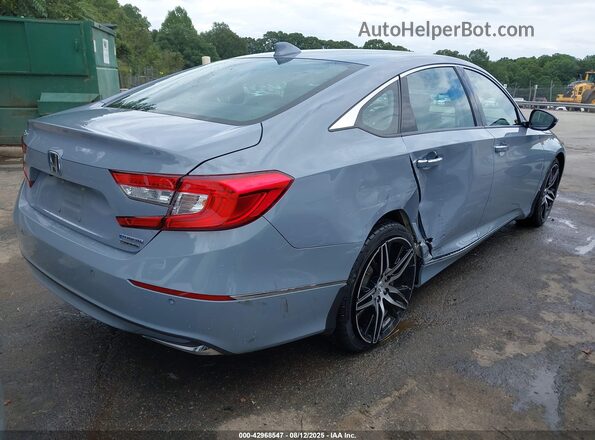 1HGCV3F93NA003113 2022 HONDA ACCORD HYBRID Light Blue 