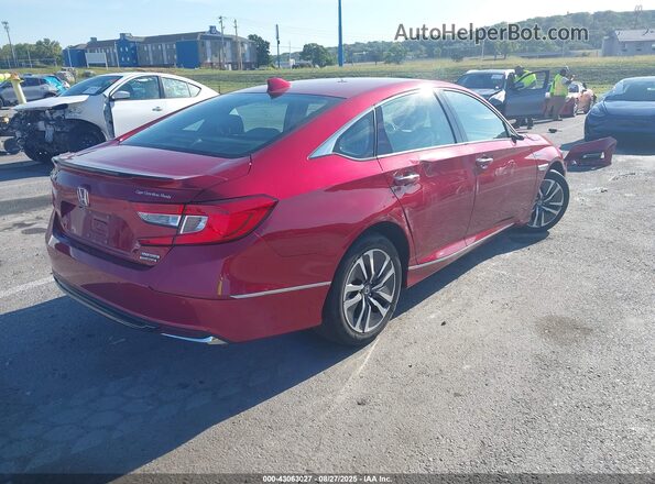 1HGCV3F96JA012091 2018 HONDA ACCORD HYBRID Red 