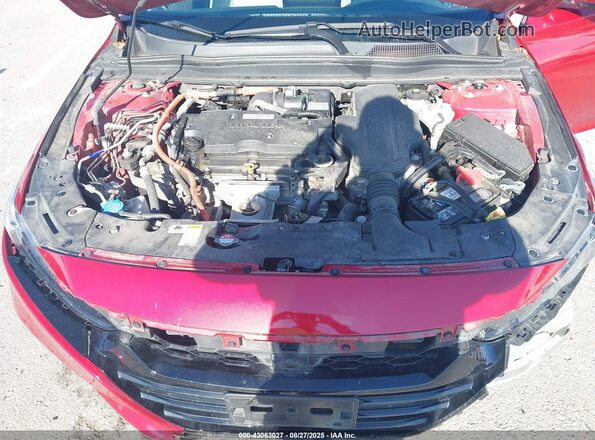 1HGCV3F96JA012091 2018 HONDA ACCORD HYBRID Red 