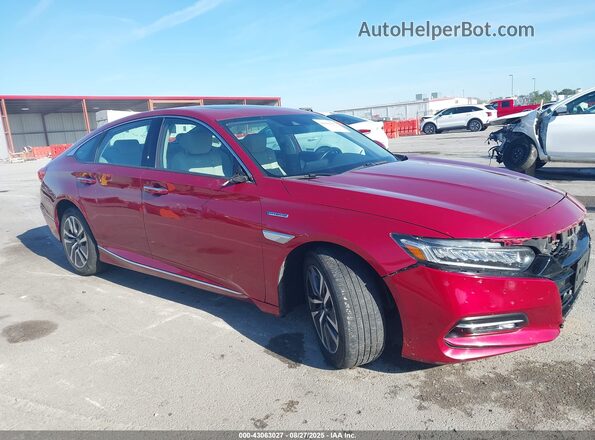 1HGCV3F96JA012091 2018 HONDA ACCORD HYBRID Red 