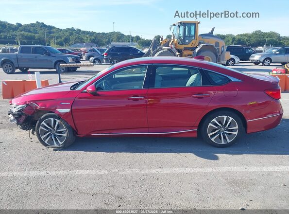 1HGCV3F96JA012091 2018 HONDA ACCORD HYBRID Red 