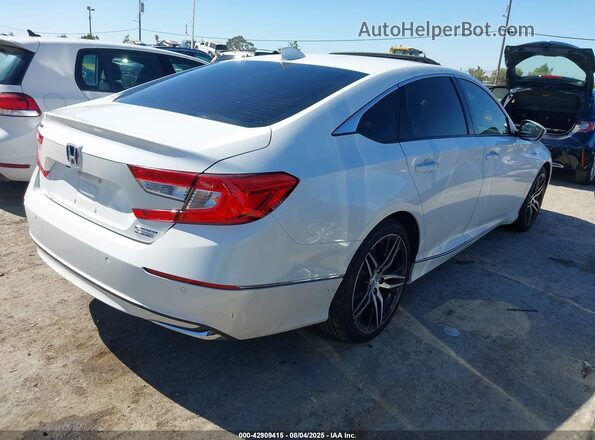 1HGCV3F97MA015750 2021 HONDA ACCORD Белый Задняя правая четверть