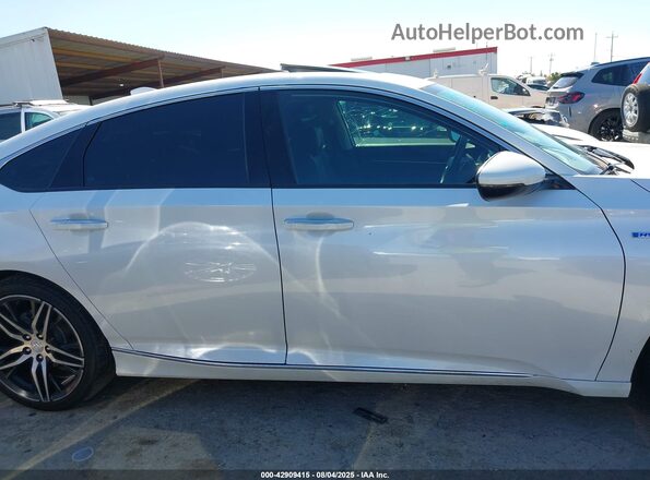 1HGCV3F97MA015750 2021 HONDA ACCORD Белый Вид задней части салона