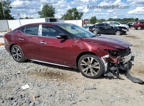 1N4AA6APXJC400038 2018 NISSAN MAXIMA Burgundy 