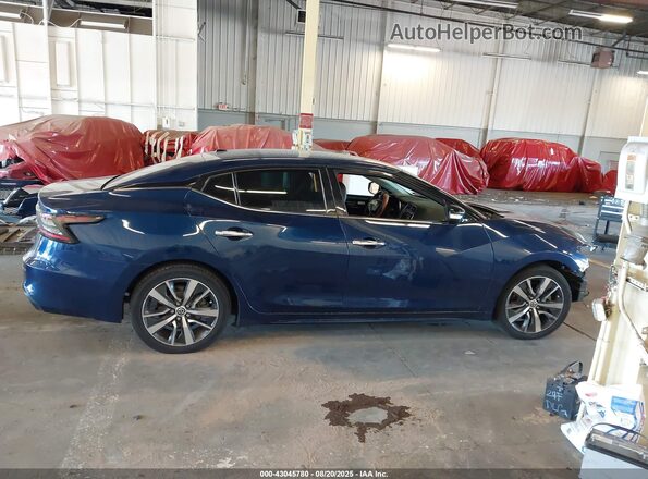 1N4AA6CV2LC369074 2020 NISSAN MAXIMA Blue Vista interior de 360 grados
