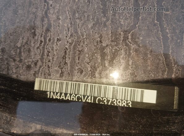 1N4AA6CV4LC373983 2020 NISSAN MAXIMA Gray Widok komory silnika