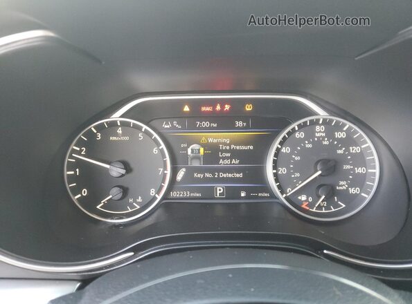 1N4AA6DV8LC369966 2020 NISSAN MAXIMA SL Black Vista del cuadro de instrumentos