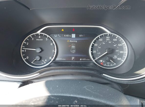 1N4AA6DV8LC375671 2020 NISSAN MAXIMA SL Silver Вид задніх сидінь