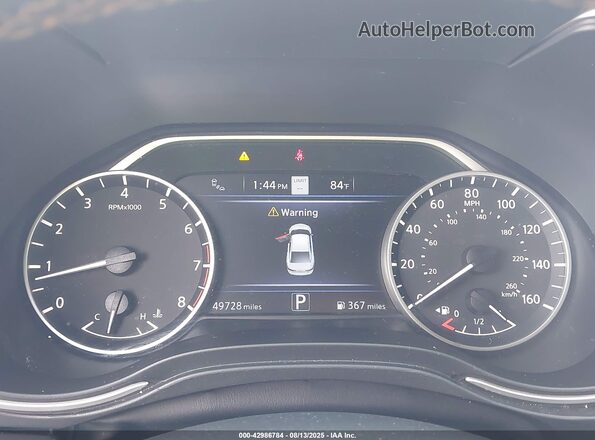 1N4AA6EV4LC385211 2020 NISSAN MAXIMA SR Black უკანა სავარძლების ხედი