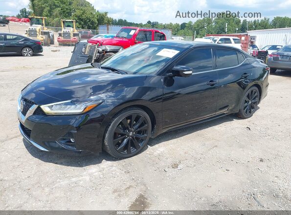 1N4AA6EV4LC385211 2020 NISSAN MAXIMA SR Black წინა მარცხენა ხედი სამი მეოთხედიდან