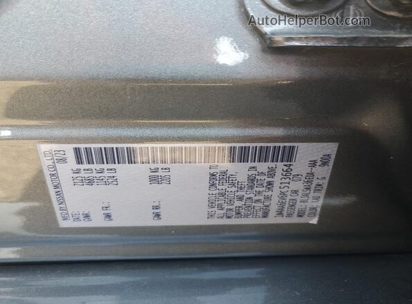 1N4AA6EV6PC513664 2023 NISSAN MAXIMA SR Gray Widok komory silnika