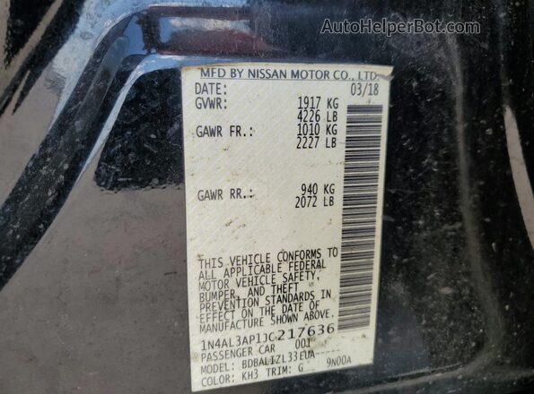 1N4AL3AP1JC217636 2018 NISSAN ALTIMA Black 