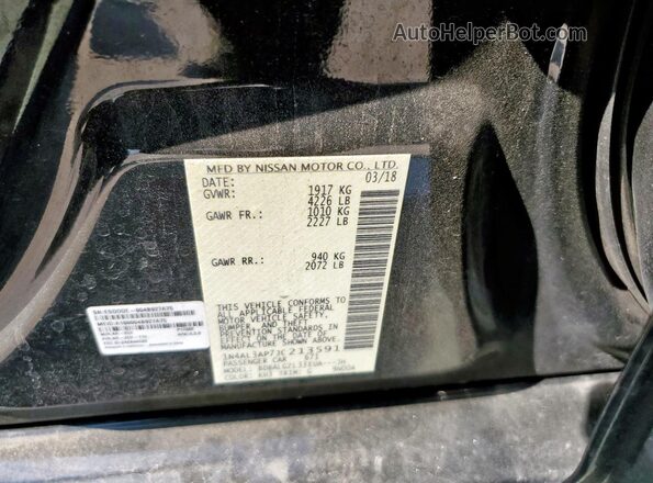 1N4AL3AP7JC213591 2018 NISSAN ALTIMA Black 