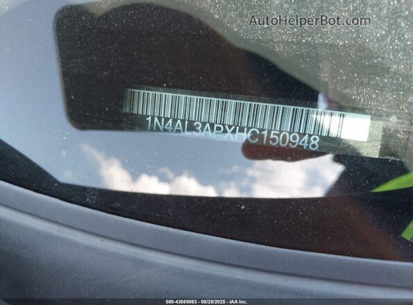 1N4AL3APXHC150948 2017 NISSAN ALTIMA Black Вид щитка приладів