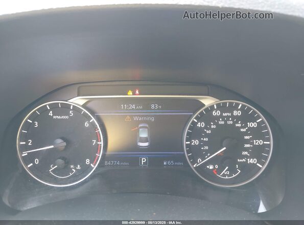 1N4BL4BV2LC127874 2020 NISSAN ALTIMA Black უკანა სავარძლების ხედი