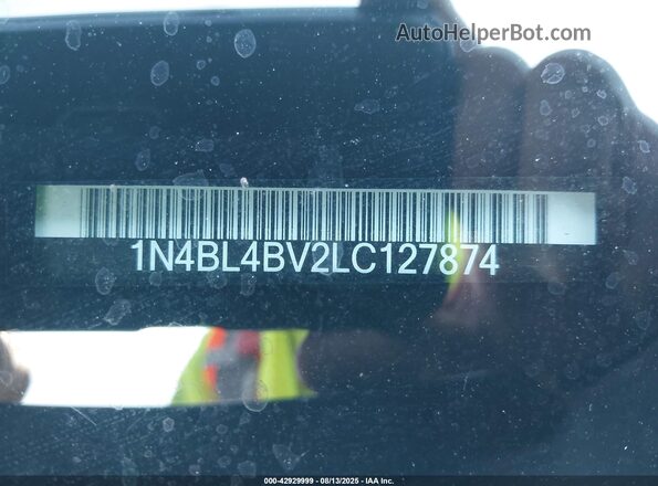 1N4BL4BV2LC127874 2020 NISSAN ALTIMA Black 