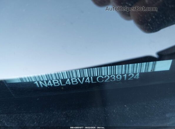 1N4BL4BV4LC239124 2020 NISSAN ALTIMA Gray Vista del compartimento del motor