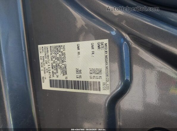 1N4BL4BV7LC115476 2020 NISSAN ALTIMA Золотой Вид подкапотного пространства