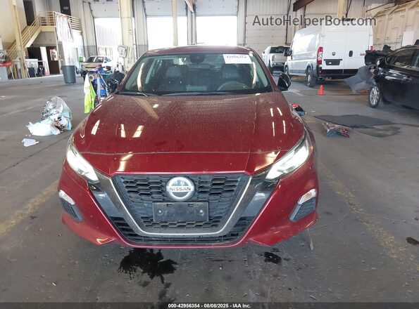 1N4BL4CV4MN409857 2021 NISSAN ALTIMA Burgundy ხელსაწყოთა პანელის ხედი
