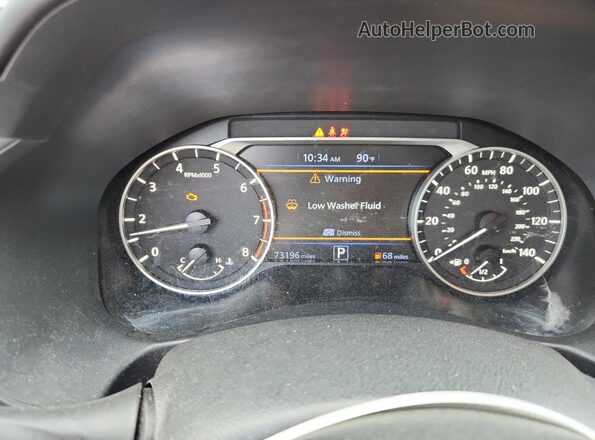 1N4BL4CV7MN397123 2021 NISSAN ALTIMA Red Widok zestawu wskaźników