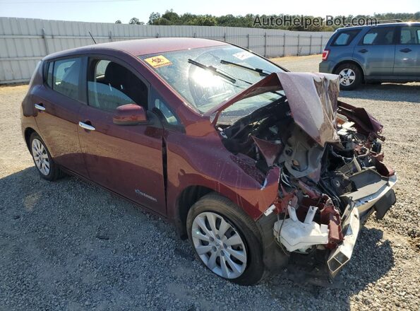 1N4BZ0CP0HC304081 2017 NISSAN LEAF Красный 