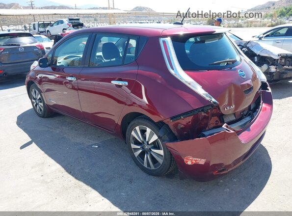 1N4BZ0CP0HC306865 2017 NISSAN LEAF Burgundy 