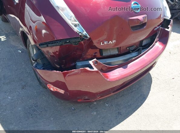 1N4BZ0CP0HC306865 2017 NISSAN LEAF Burgundy 
