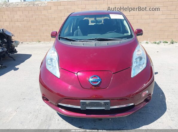 1N4BZ0CP0HC306865 2017 NISSAN LEAF Burgundy 