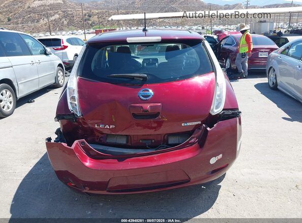 1N4BZ0CP0HC306865 2017 NISSAN LEAF Burgundy 