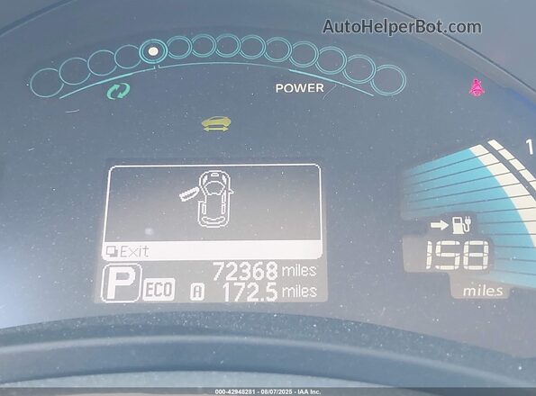 1N4BZ0CP0HC306865 2017 NISSAN LEAF Burgundy 