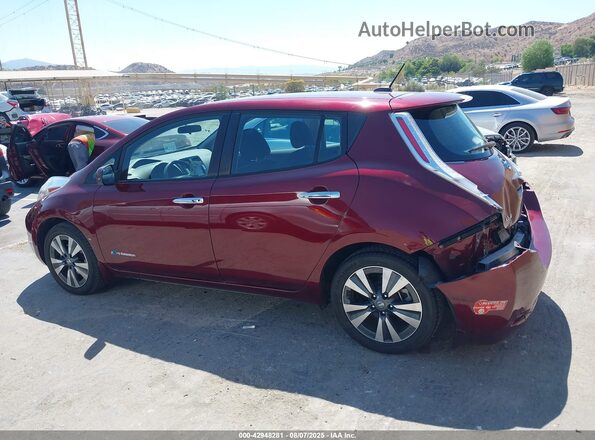 1N4BZ0CP0HC306865 2017 NISSAN LEAF Burgundy 