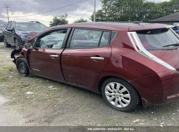 1N4BZ0CP5HC304996 2017 NISSAN LEAF Maroon Հետևի ձախ
